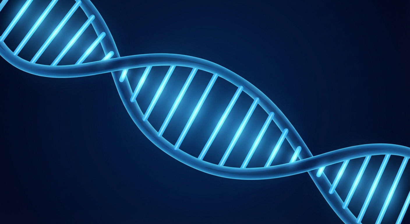 DNA double helix representing genetic evidence for creation science