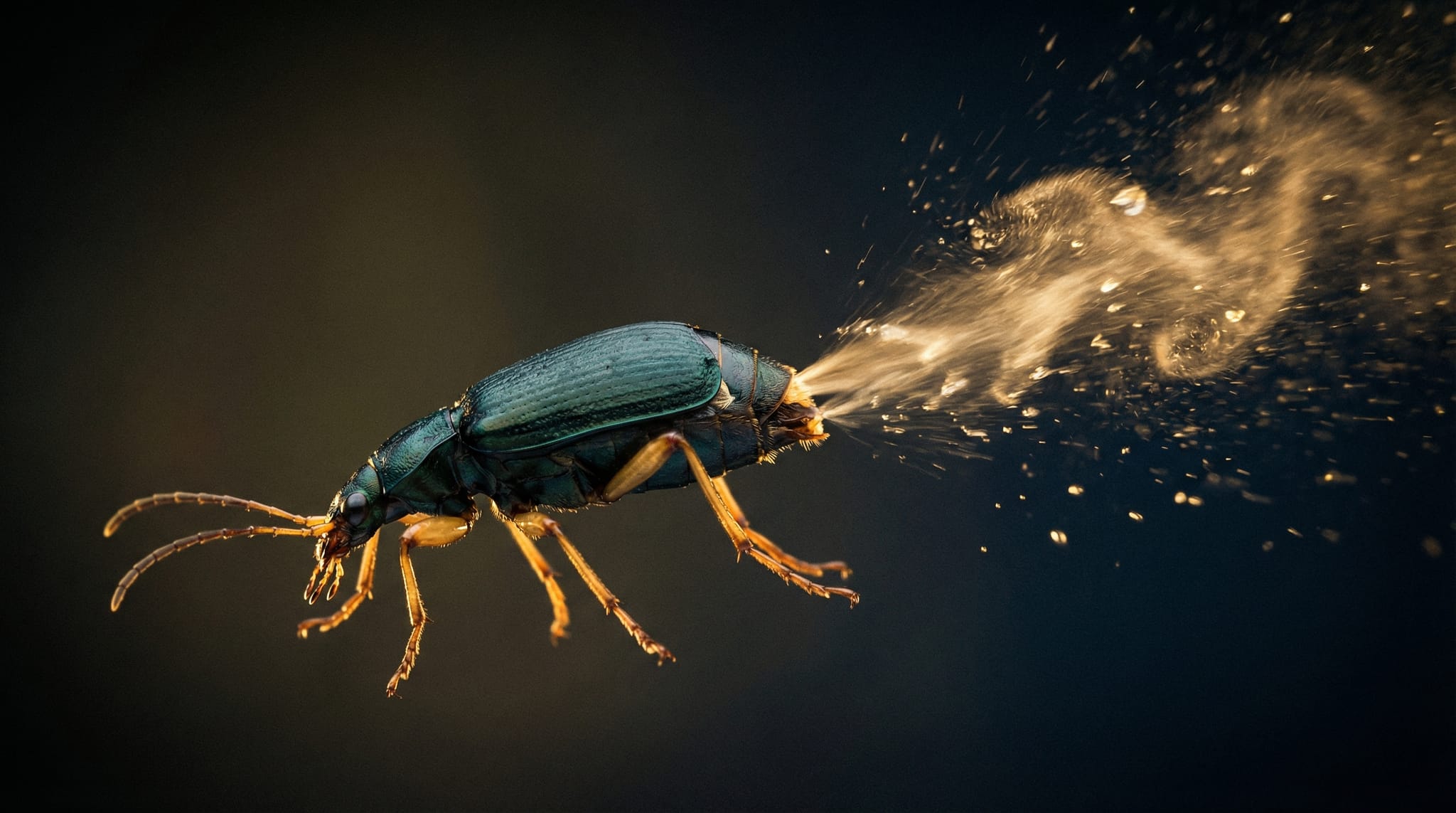 Bombardier Beetle Spray System Applied to Fire Sprinkler Technology